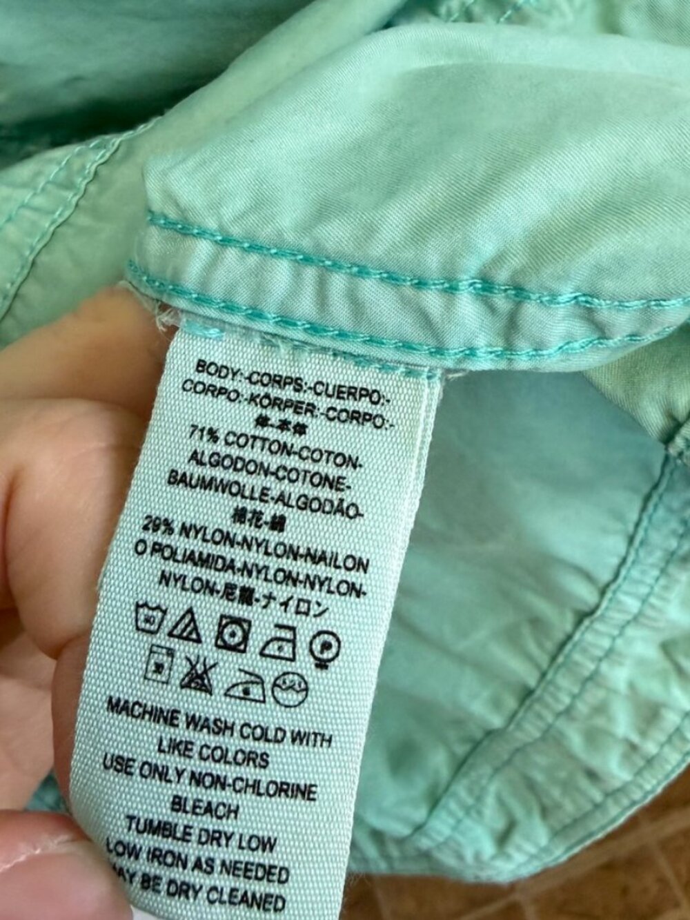 Free People Teal Poplin Pullover Jacket - Picture 8 of 10